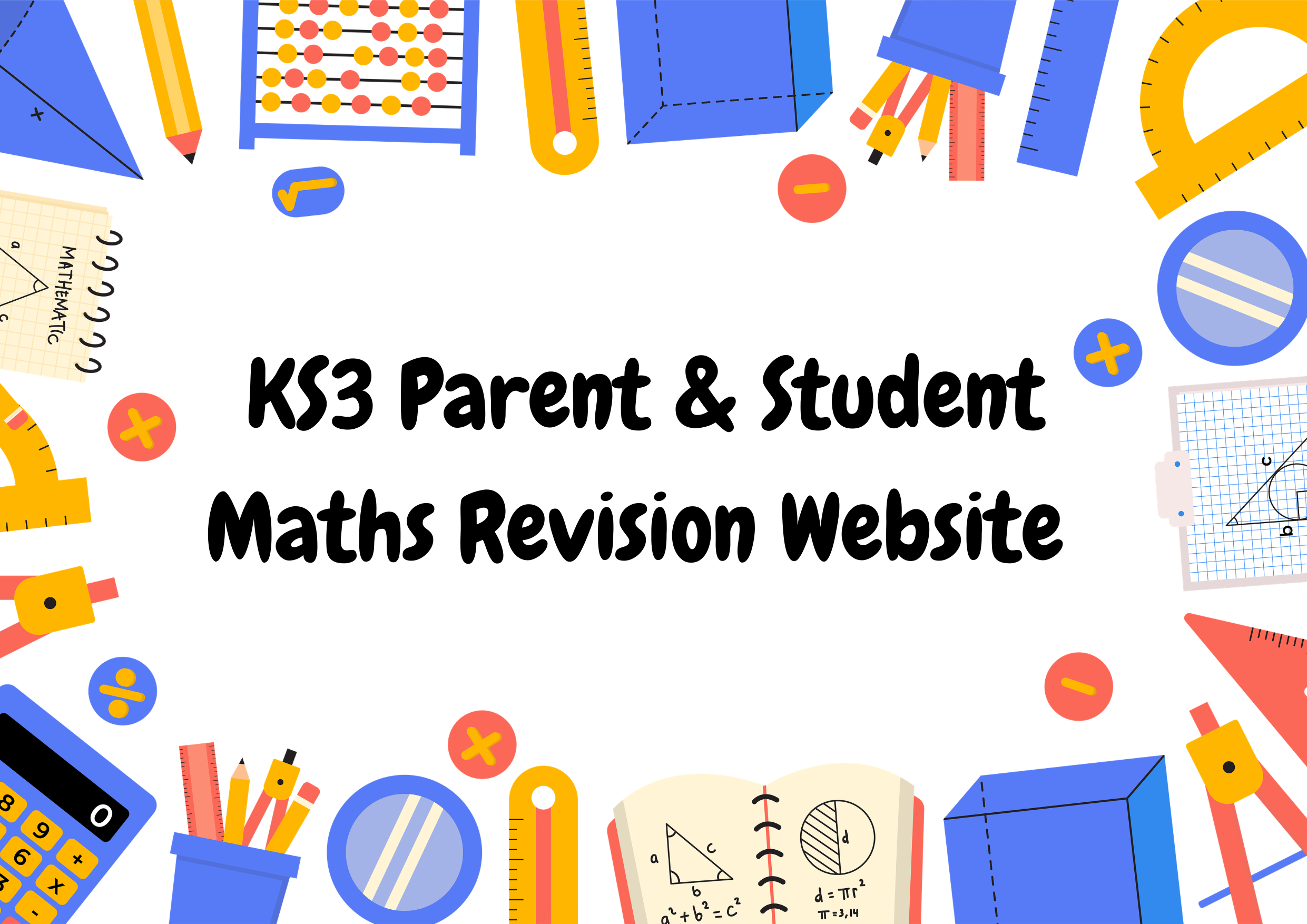 Maths revision website poster