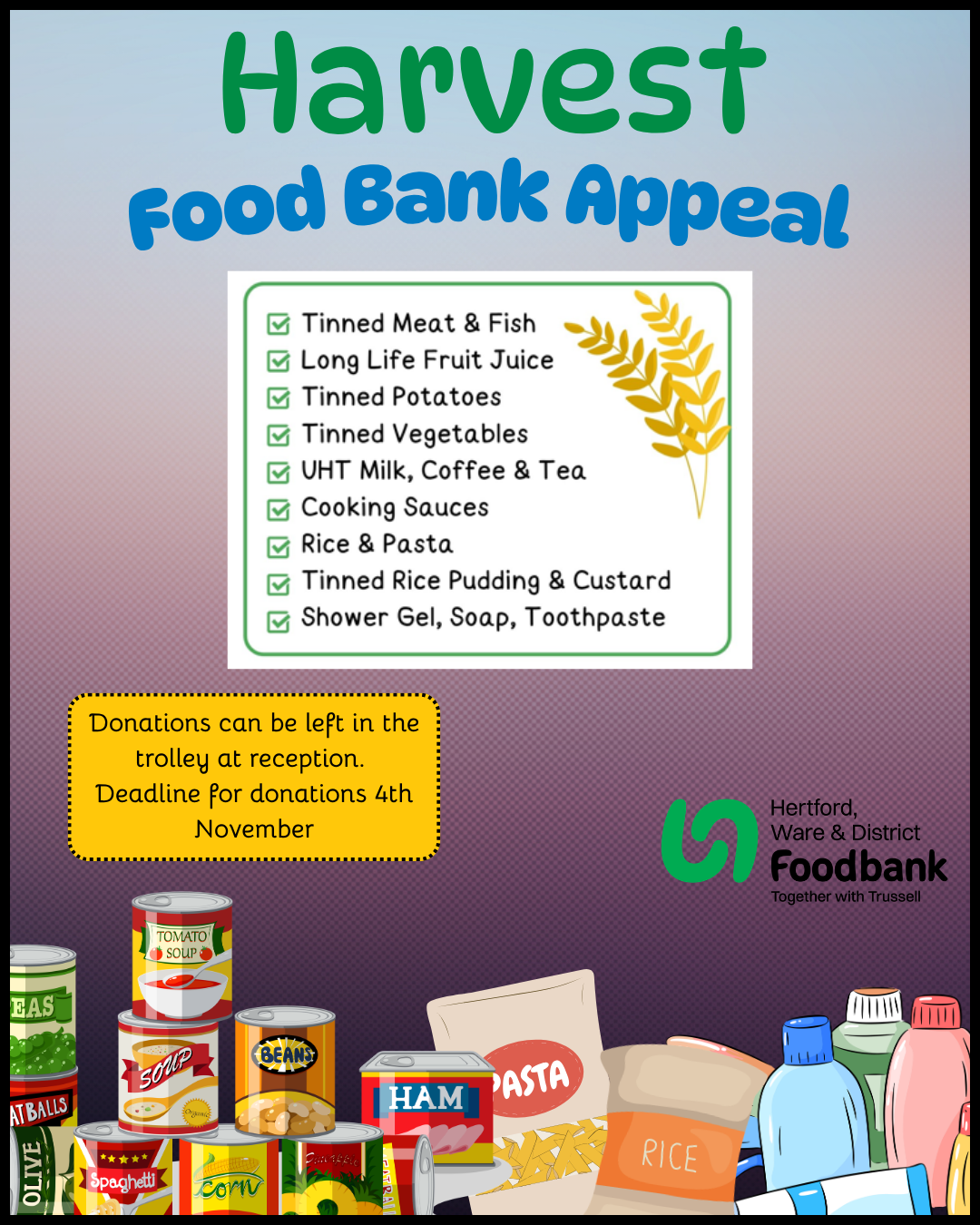 Food bank appeal
